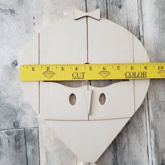 NWT - DIY Wood Santa Faces (set of 3) - Christmas - Picture 3 of 3